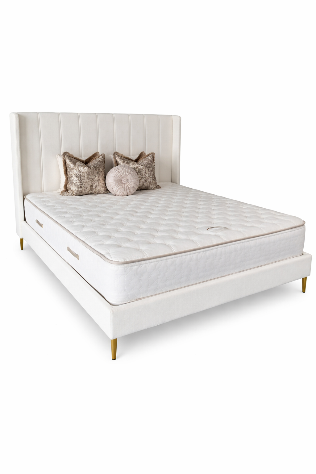 Kate Bedframe White Boucle