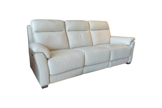 Chad Chilli Recliner Sofa Range Frost Leather (3 seater/2 seater)