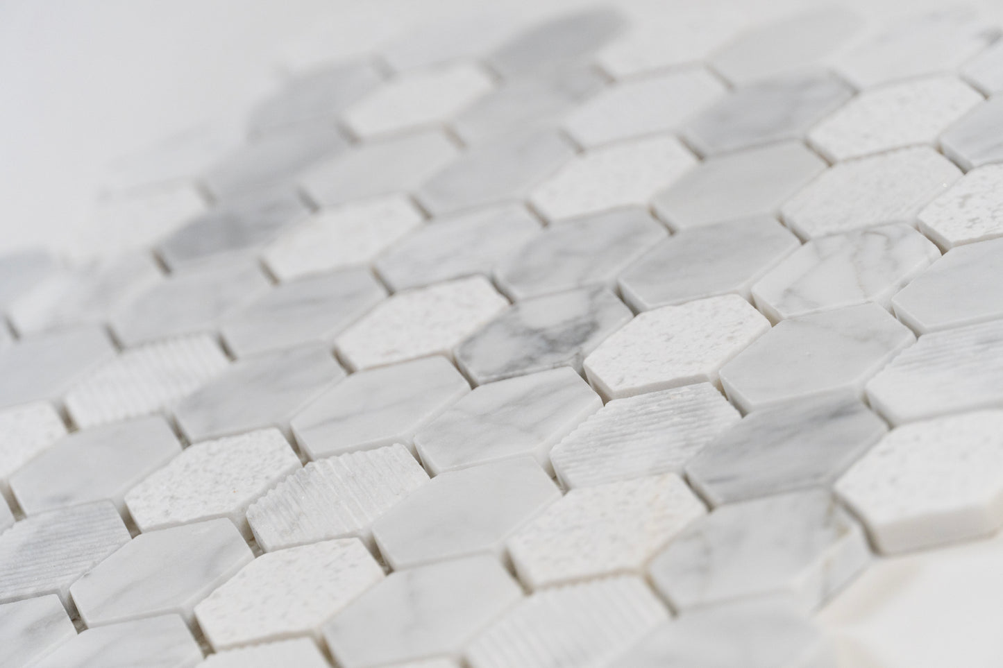 Mosaic Marble Carrara Hexagon - 30.5 x 29.5