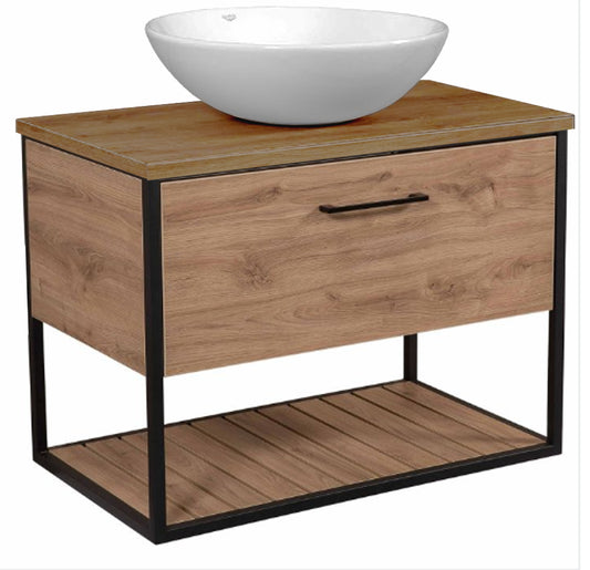 Nero Vanity - Cabinet & Ceramic Basin