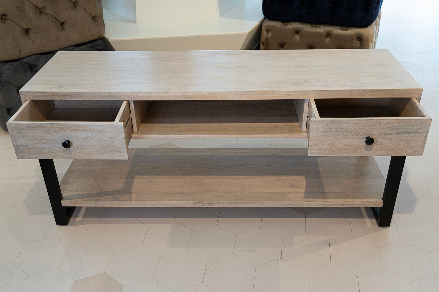 Wooden 2 Drawer Desk