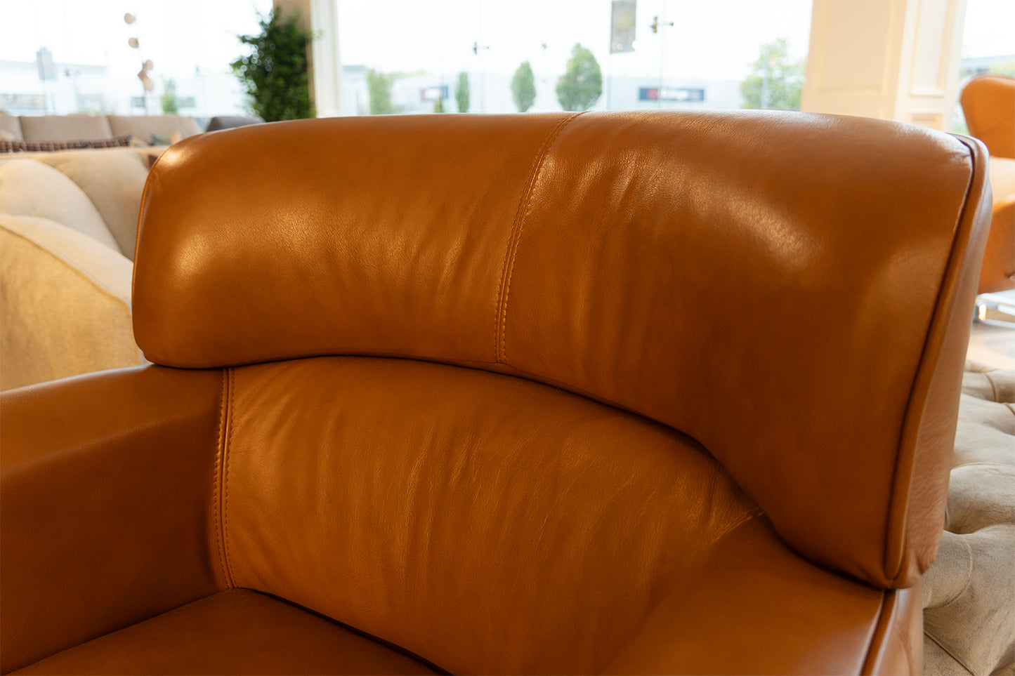 Jasper Arm Chair Leather Caramel - PRE ORDER NOW-