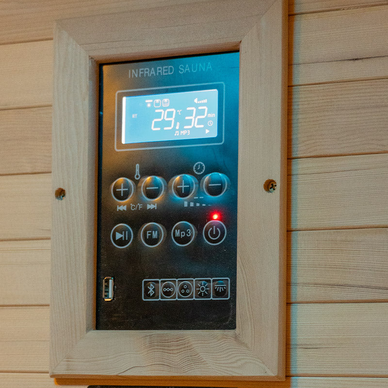 Wave 3 Person Indoor Canadian Hemlock Sauna