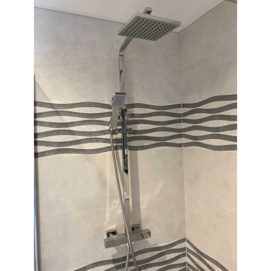 Livorno Square Thermostatic Shower Set