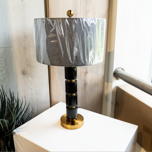 Black Block Table Lamp