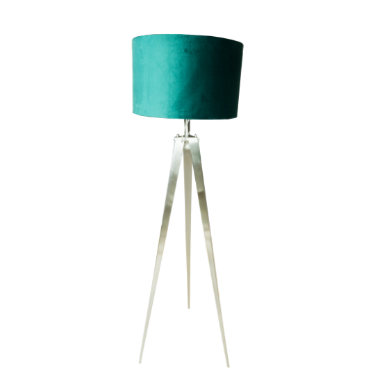 Green tripod floor sales lamp