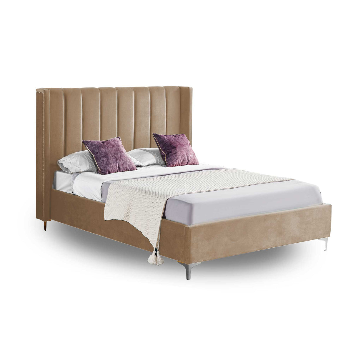 Colorado Champagne Bed Frame - 2 Sizes Available