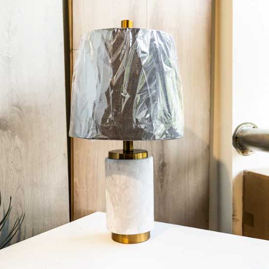 White Marble Lamp-Small