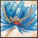 Framed Canvas Flower Painting