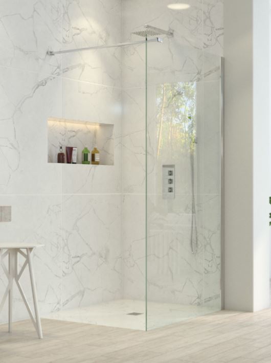 Oxford Wetroom Panel Chrome - Sizes Available