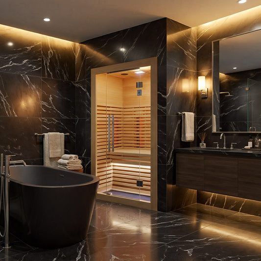 Wave 2 Person Indoor Canadian Hemlock Sauna