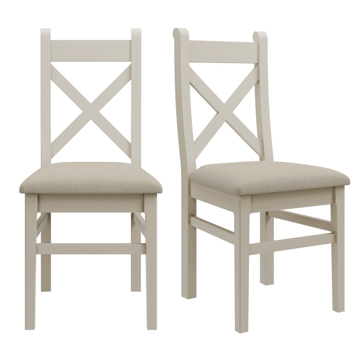 Abingdon Adeline X Back Chairs Grey