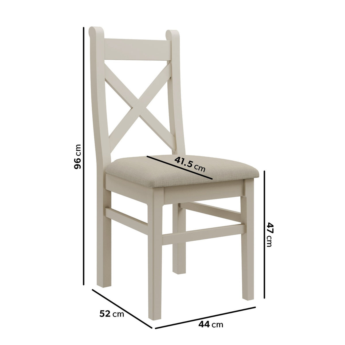 Abingdon Adeline X Back Chairs Grey