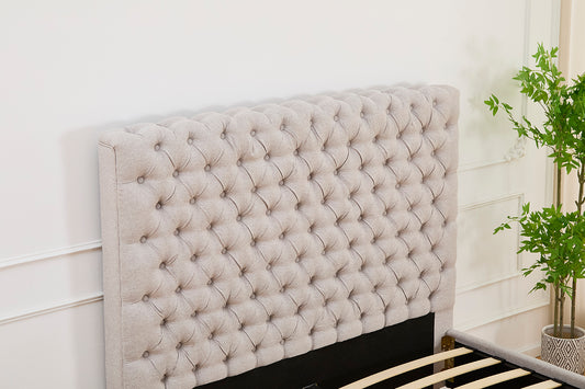 Aurora Bed Linen Fabric Beige