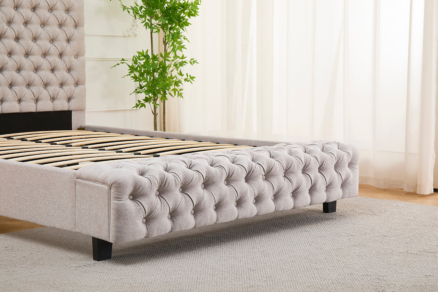 Aurora Bed Linen Fabric Beige