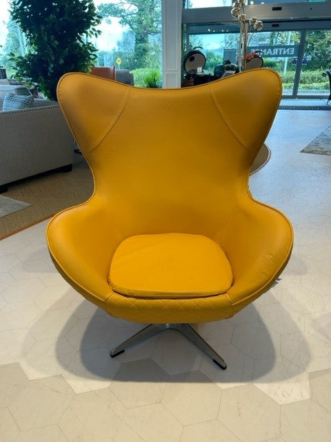 Egg Chair Mustard Fitzgibbon Interiors