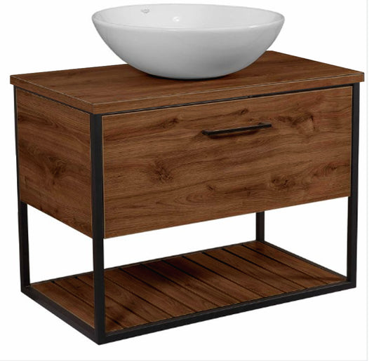 Nero Vanity -  Cabinet & Ceramic Basin