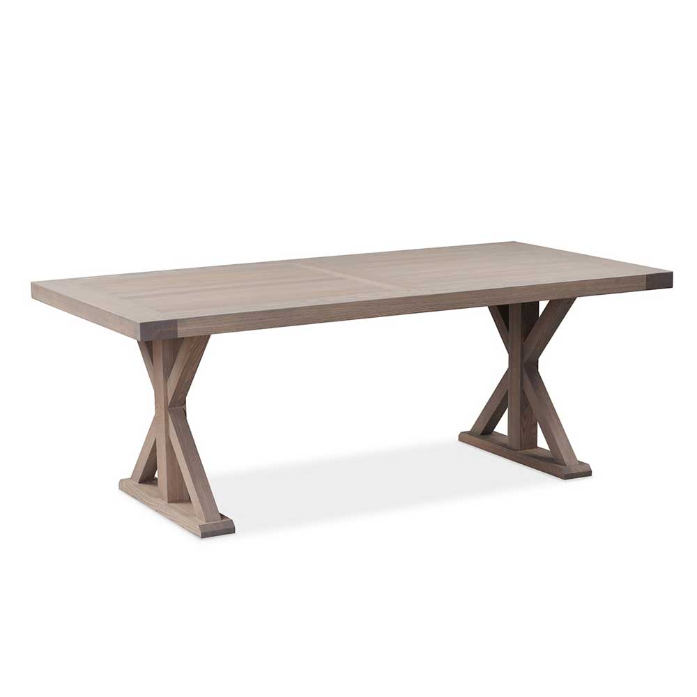 Solid Oak Rectangular Plain Dining Table