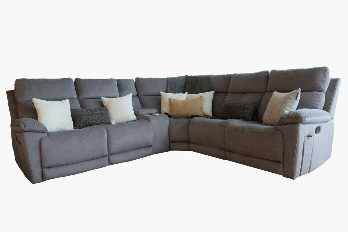 Blake Sectional Manual Recliner Mink