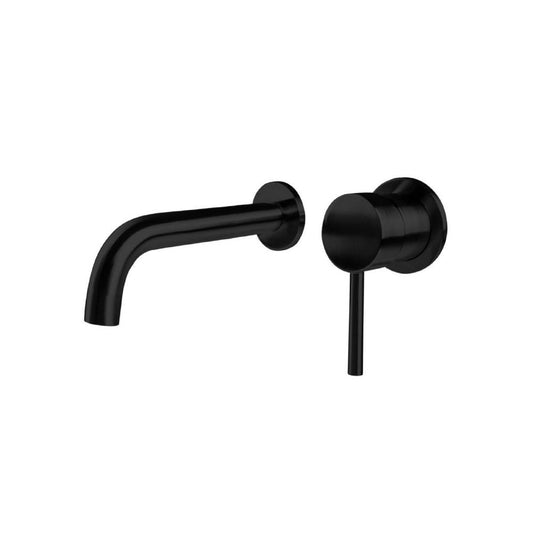 Roma Wall Mounted Basin Taps in Black