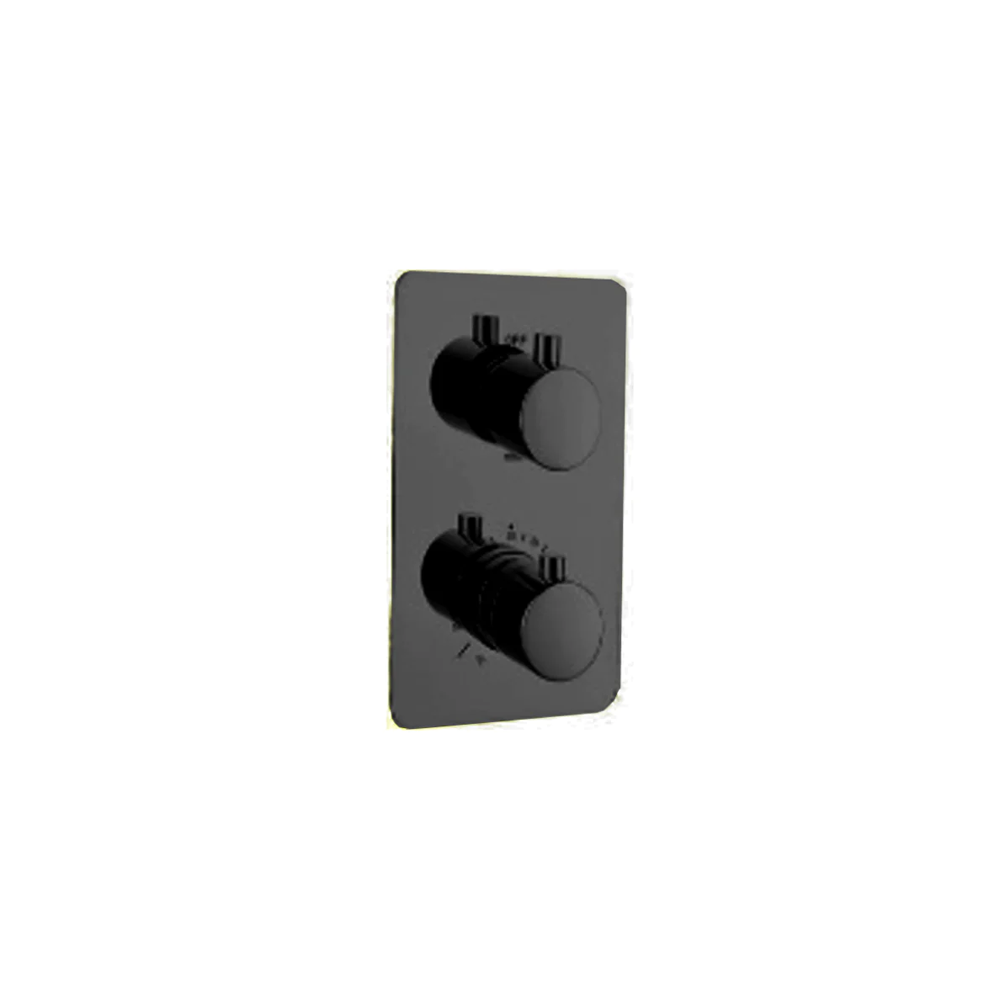 Sorentto Wall Mounted Termostatic Shower Mixer in Black