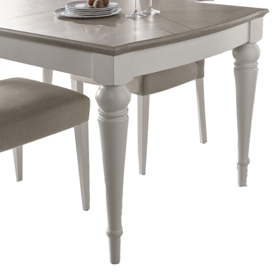 Montreux Grey Washed Oak & Soft Grey 6-8 Extendable Table