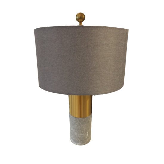 Grey Marble Lamp- Large