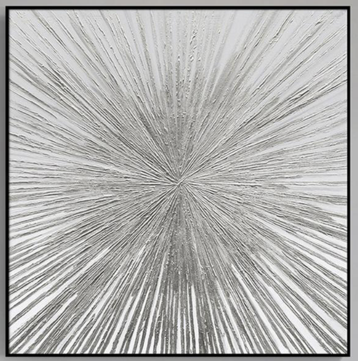 Silver Abstract Painting