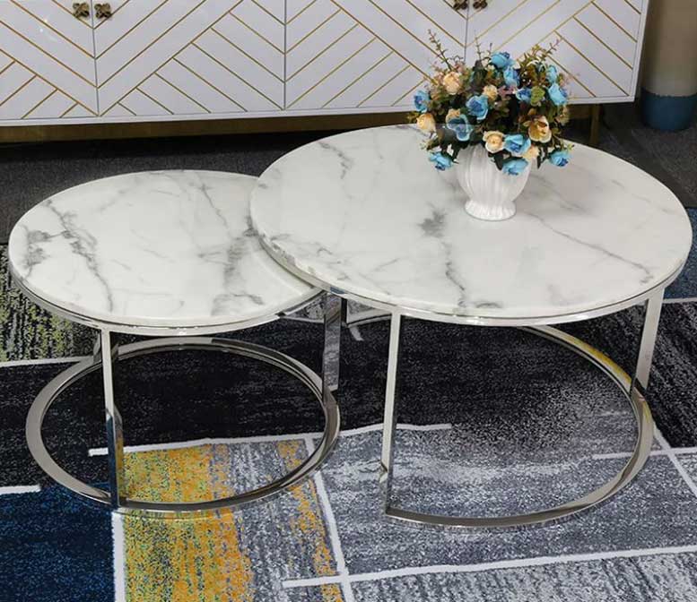 Abbey Marble Double Coffee Table -3 Colours Available