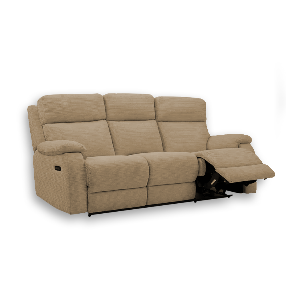 Chad Chilli 3 Seater Recliner Sofa