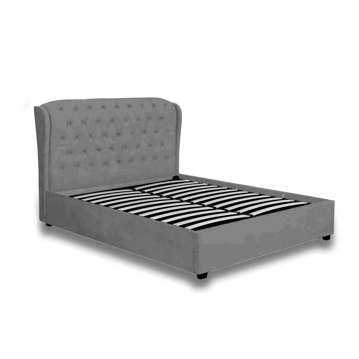 Aspen Grey Bed Frame  - 2 Sizes Available