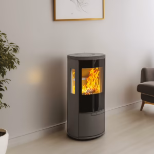 Elipse G5 4.9kW wood burning eco stove in matt black finish