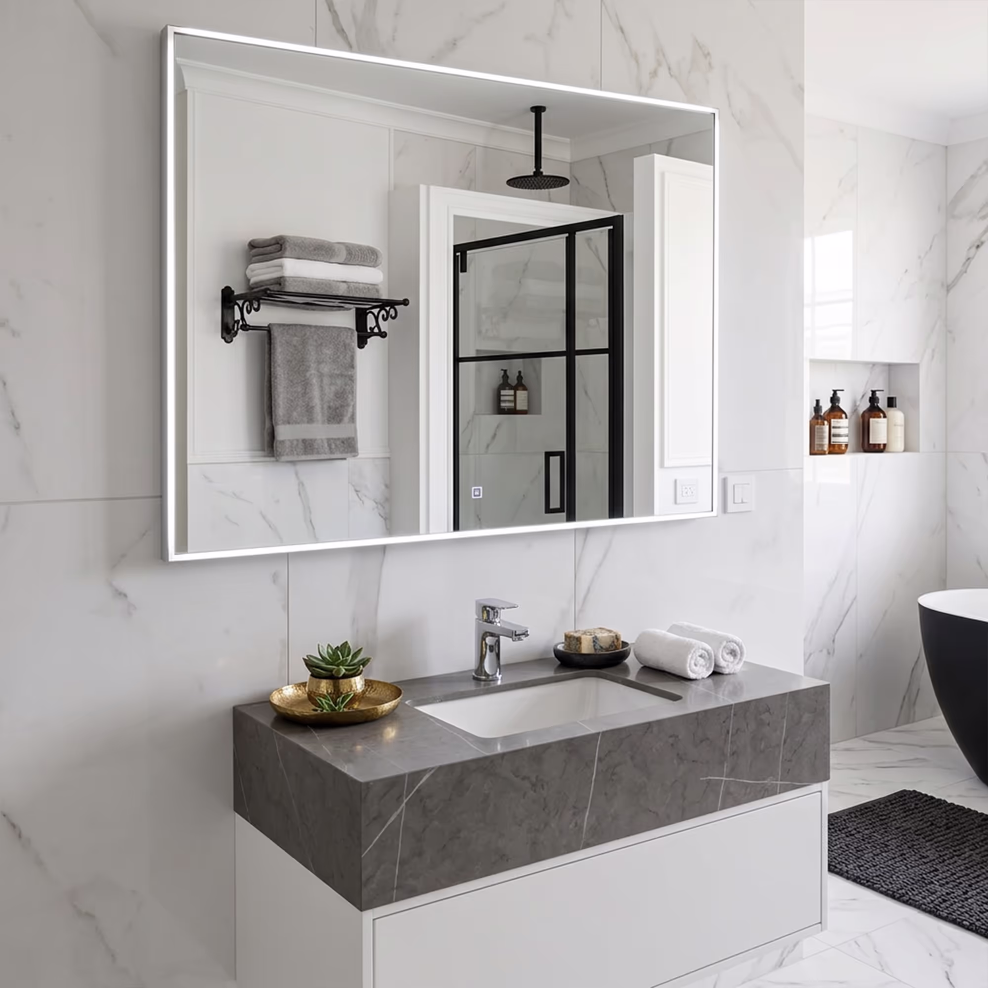 Torc LED Mirror Silver