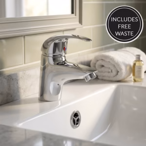 VITA Mono Basin Tap Chrome Inc. Waste