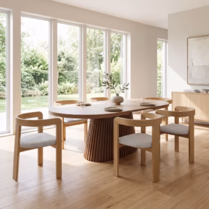 Zurich Oak Oval Extension Dining Table
